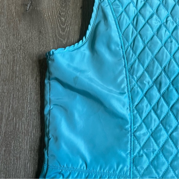 Tyler Boe Quilted Blue Vest Front Zipper size XL - Picture 10 of 10